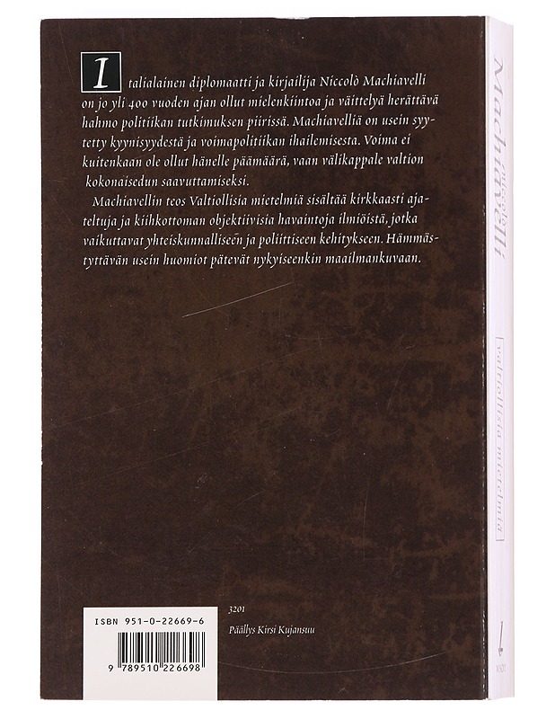 Valtiollisia mietelmiä - Nicoló Machiavelli - Tietokirjat ja oppaat - 10105607603 - 1