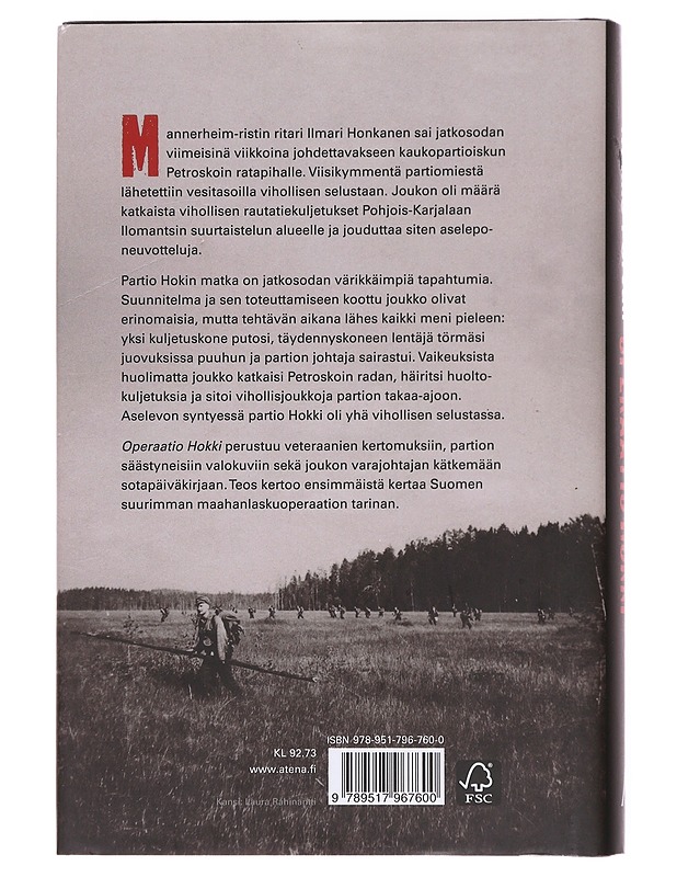 Operaatio Hokki : Päämajan vaiettu kaukopartio - Mikko Porvali - Elämäkerrat ja muistelmat - 10105607613 - 1