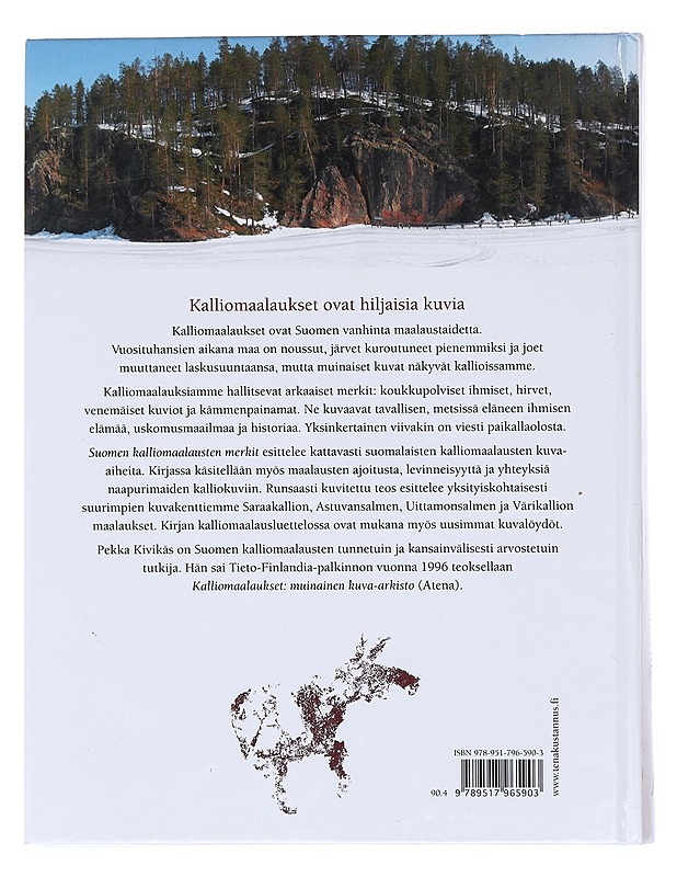Suomen kalliomaalausten merkit: Kalliot, kuvakentät ja kuvamerkitykset - Pekka Kivikäs - Tietokirjat ja oppaat - 10105607614 - 1