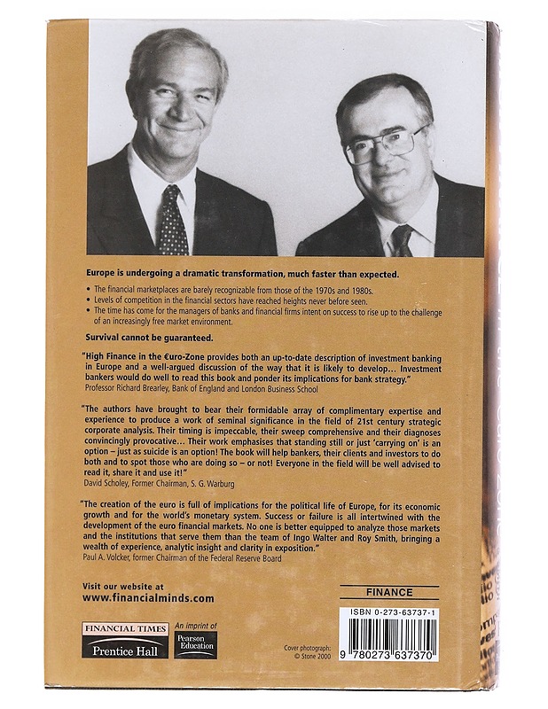 High finance in the euro-zone - Walter, Ingo - Tietokirjat ja oppaat - 10105607661 - 1