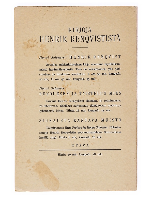 Wiinan Kauhistus - Renqvist, Henrik - Tietokirjat ja oppaat - 10105607669 - 1