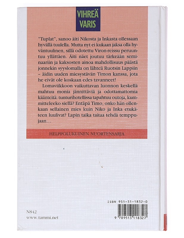 Tuplat ja Lapin taika - Kohonen, Laila - Romaanit ja novellit - 10105607683 - 1