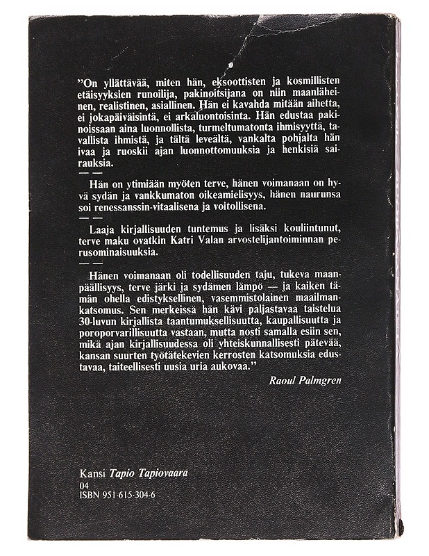 Suorasanaista 30-luvulta ja -luvusta - Katri Vala - Historiakirjat - 10105607716 - 1