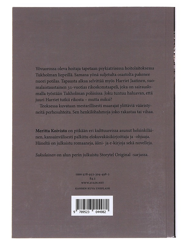 Sukulainen - Meritta Koivisto - Romaanit ja novellit - 10105607729 - 1