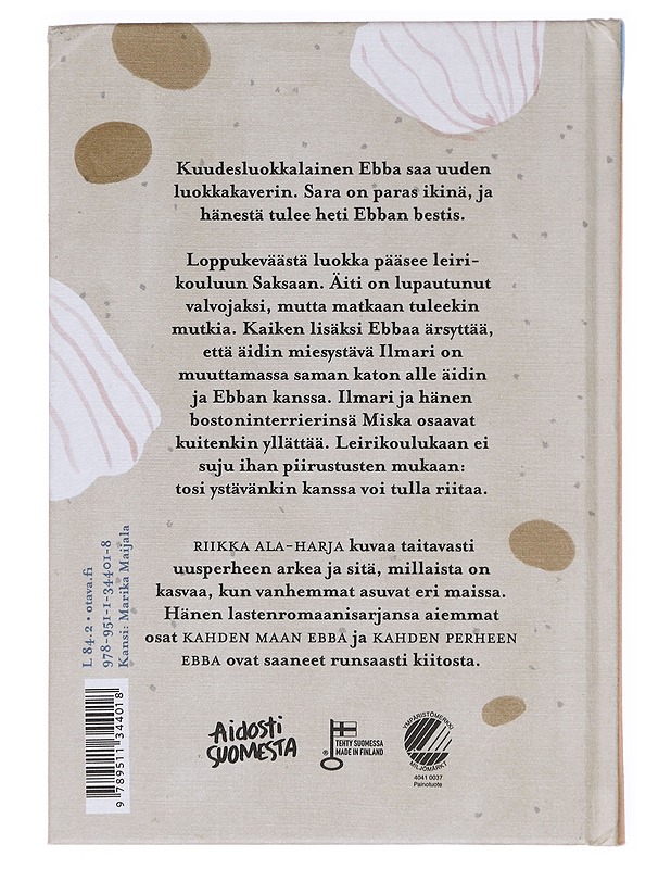 Kahden isän Ebba - Ala-Harja, Riikka - Lastenkirjat - 10105607737 - 1