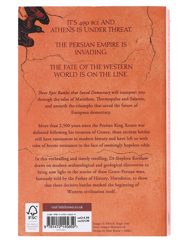 Three Epic Battles that Saved Democracy: Marathon, Thermopylae and Salamis  - Stephen P. Kershaw  - Tietokirjat - 10105607758 - 1