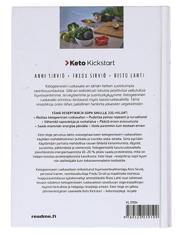 Keto Vege, ketogeeninen ruokavalio kasvissyöjille - Sirviö, Anni - Tietokirjat ja oppaat - 10105607796 - 1