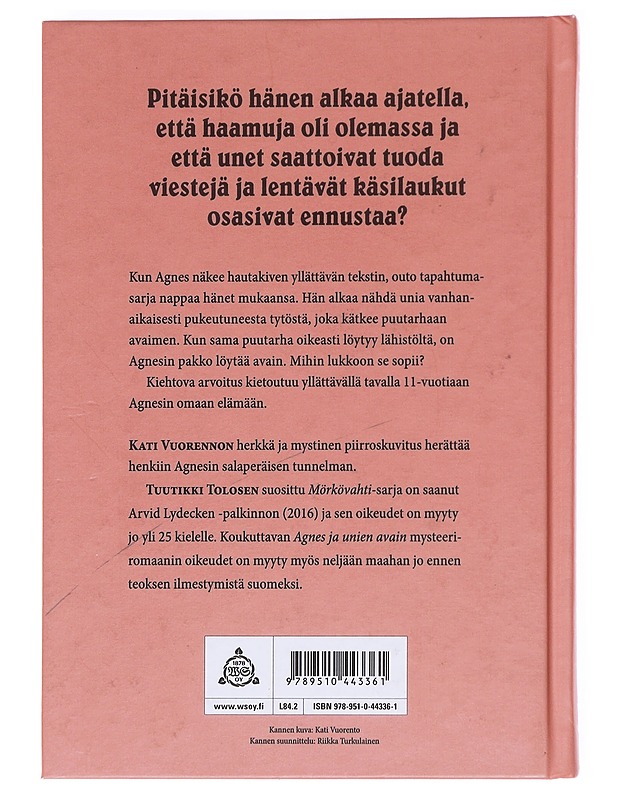 Agnes ja unien avain - Tolonen, Tuutikki - Lastenkirjat - 10105607823 - 1