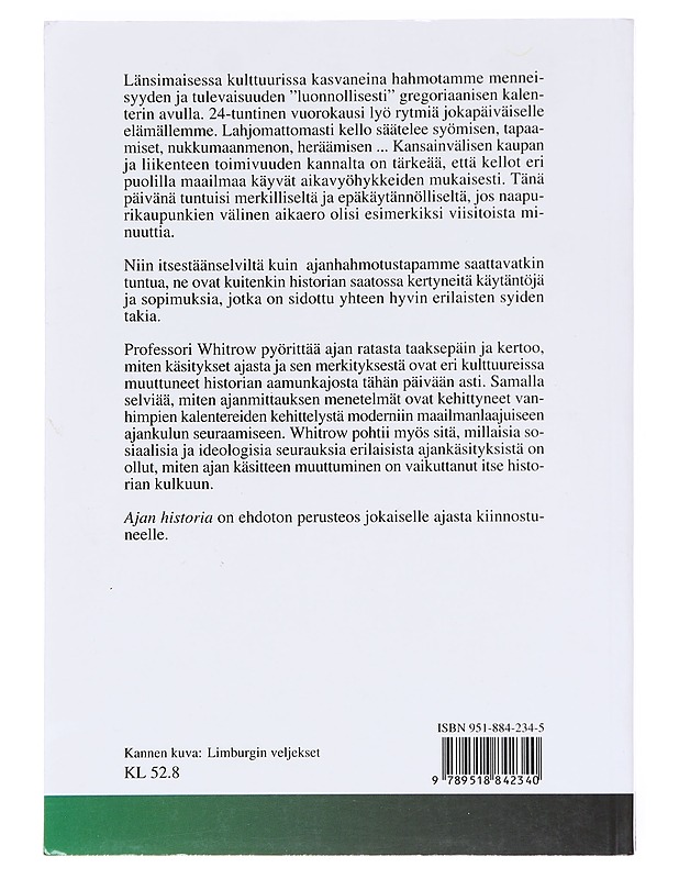 Ajan historia - G. J. Whitrow - Tietokirjat - 10105607839 - 1