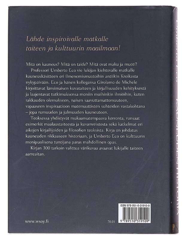 Kauneuden historia - Michele, Girolamo de - Taide- ja kulttuurikirjat - 10105607849 - 1