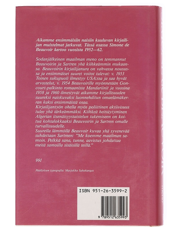 Maailman meno - Beauvoir, Simone de - Elämäkerrat ja muistelmat - 10105607984 - 1