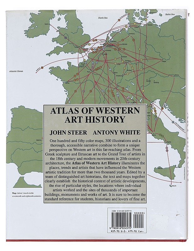 Atlas of western art history : Artists, sites and movements from ancient Greece to the modern age - Steer, John - Taide- ja kulttuurikirjat - 10105608035 - 1