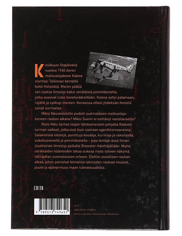 Kalevan kuolemanlento - Niku, Risto - Historiakirjat - 10105608056 - 1