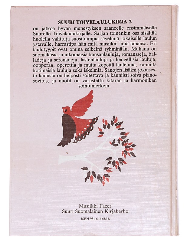 Suuri toivelaulukirja. 2 - Vuoristo, Aapeli - Musiikki- ja elokuvakirjat - 10105608076 - 1