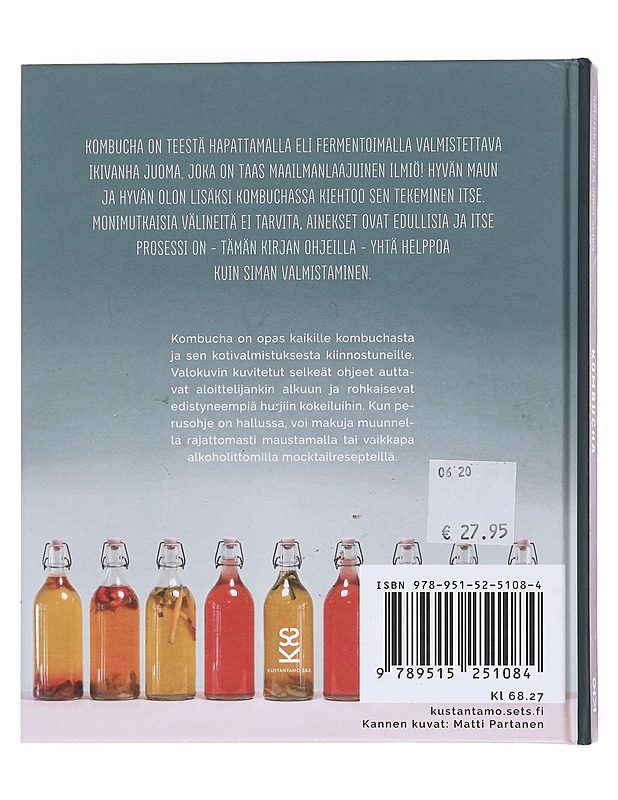 Kombucha : kaikki valmistuksesta ja paljon reseptejä - Häll, Krister - Ruokakirjat - 10105608215 - 1