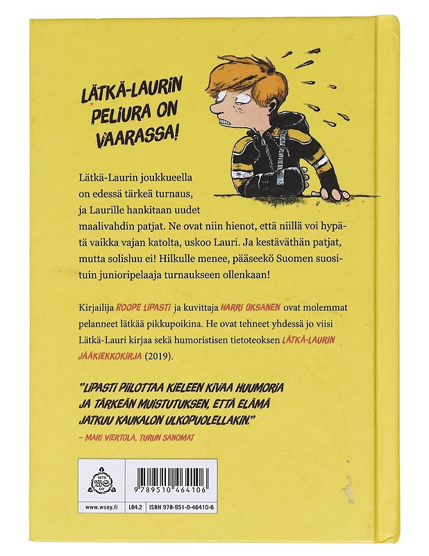 Lätkä-Lauri ja pelikielto - Lipasti, Roope - Lastenkirjat - 10105608225 - 1