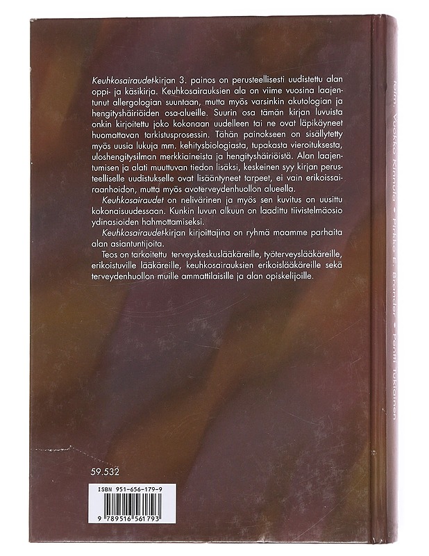 Keuhkosairaudet - Vuokka Kinnula - Tietokirjat ja oppaat - 10105608244 - 1