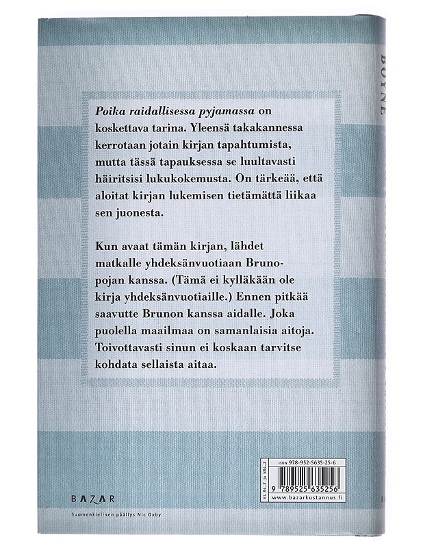Poika raidallisessa pyjamassa - Boyne, John - Romaanit ja novellit - 10105608273 - 1