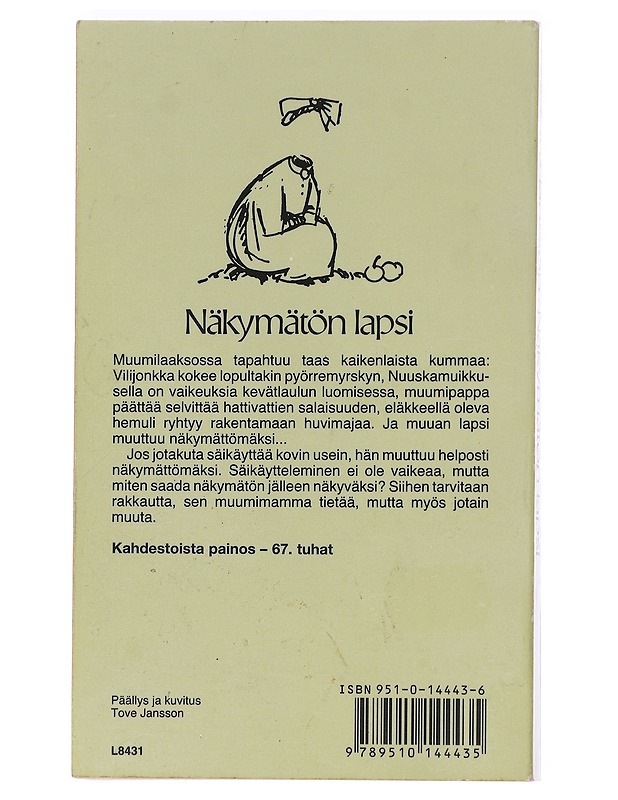 Näkymätön lapsi ja muita kertomuksia - Jansson, Tove - Romaanit ja novellit - 10105608287 - 1