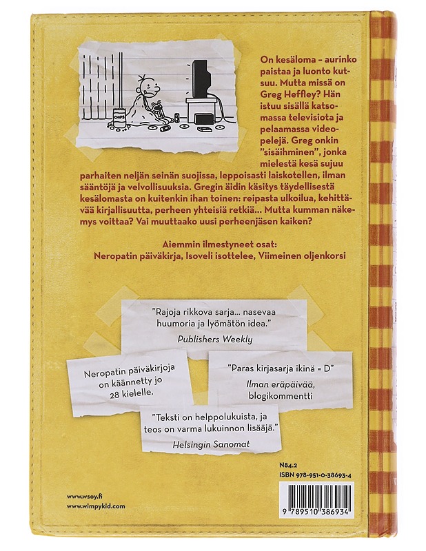 Neropatin päiväkirja 4 Kovan onnen kesä - Jeff Kinney - Nuorten kirjat - 10105608333 - 1