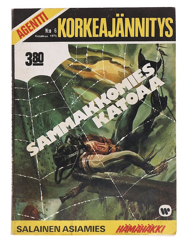 Agentti Korkeajännitys N:o 6 Kesäkuu 1975 : Sammakkomies katoaa - Sarjakuvat - 10105608356 - 0