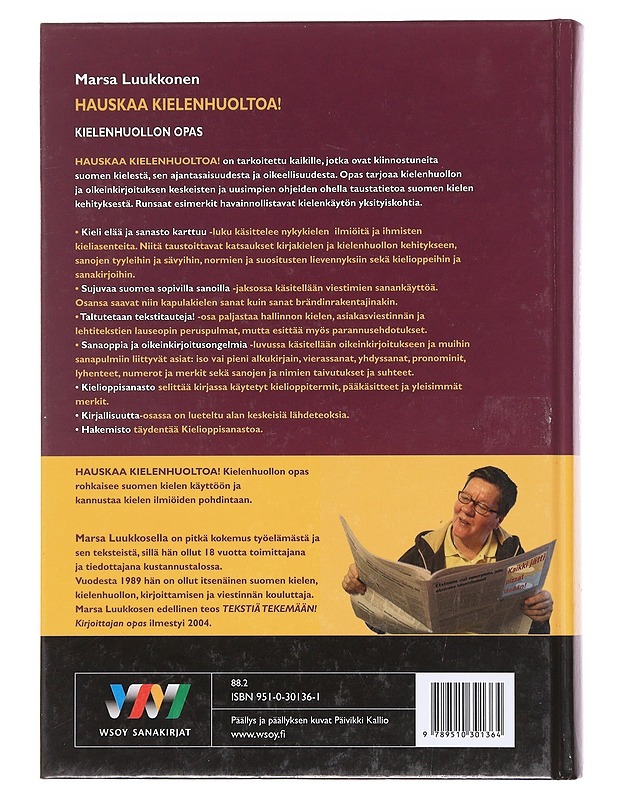 Hauskaa kielenhuoltoa! : kirjoittajan opas - Marsa Luukkonen - Tietokirjat ja oppaat - 10105608407 - 1