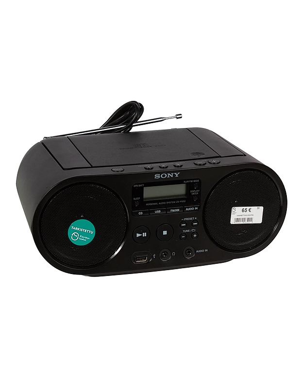 SONY ZS-PS50 Personal Audio System CD-soitin/AM/FM viritin - Viihde-elektroniikka - 10105608422 - 0