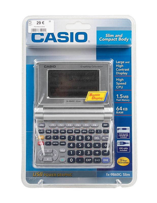 CASIO Fx-9860g slim graafinen laskin - Muu elektroniikka - 10105608449 - 0
