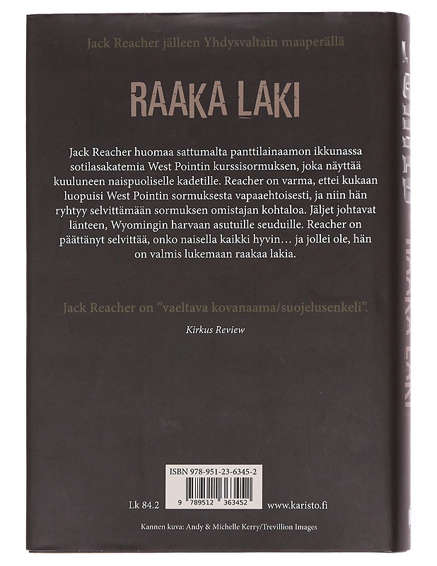 Raaka laki - Child, Lee - Romaanit ja novellit - 10105608447 - 1