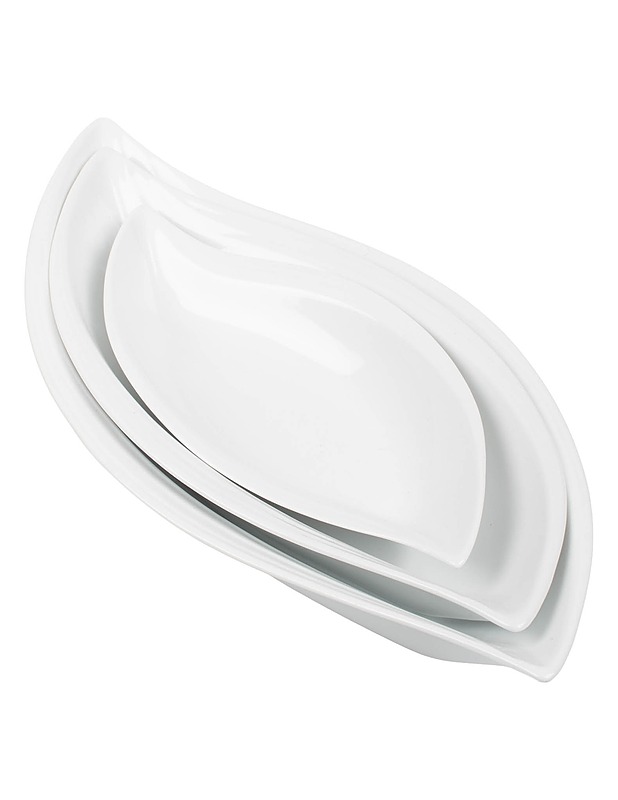 Valkoiset tarjoilukulhot, 3 kpl - Tarjoiluastiat - 10105608526 - 0
