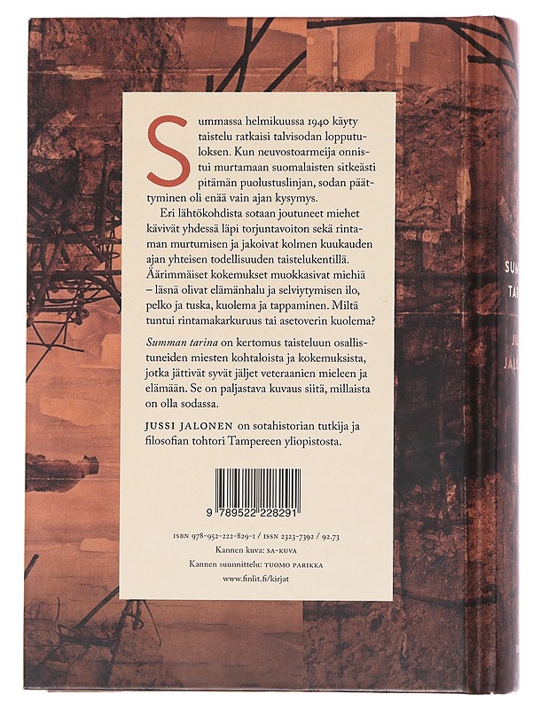 Summan tarina : talvisodan ratkaisutaistelun ihmiset ja historia - Jussi Jalonen - Historiakirjat - 10105608610 - 1
