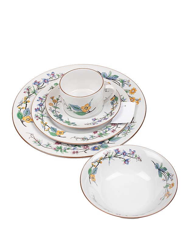 Kuviollinen astiasto, 5 osaa - Tarjoiluastiat - 10105608644 - 0