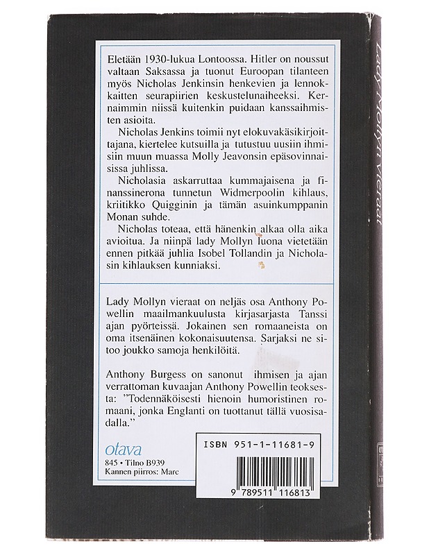 Lady Mollyn vieraat - Powell, Anthony - Romaanit ja novellit - 10105608653 - 1