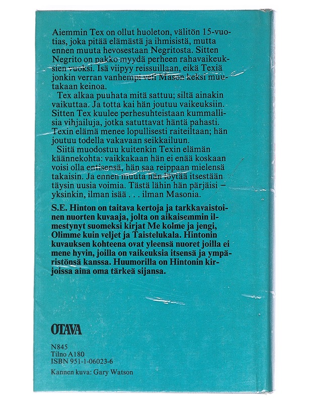Tex - S. E. Hinton - Kaunokirjallisuus - 10105608669 - 1