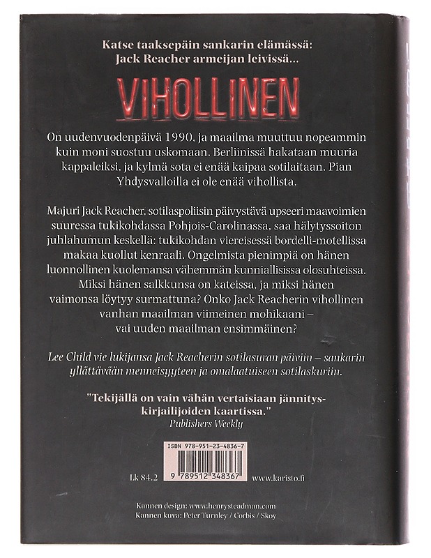 Vihollinen - Child, Lee - Romaanit ja novellit - 10105608670 - 1