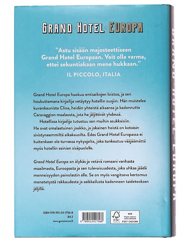 Grand Hotel Europa - Pfeijffer, Ilja Leonard - Romaanit ja novellit - 10105608682 - 1