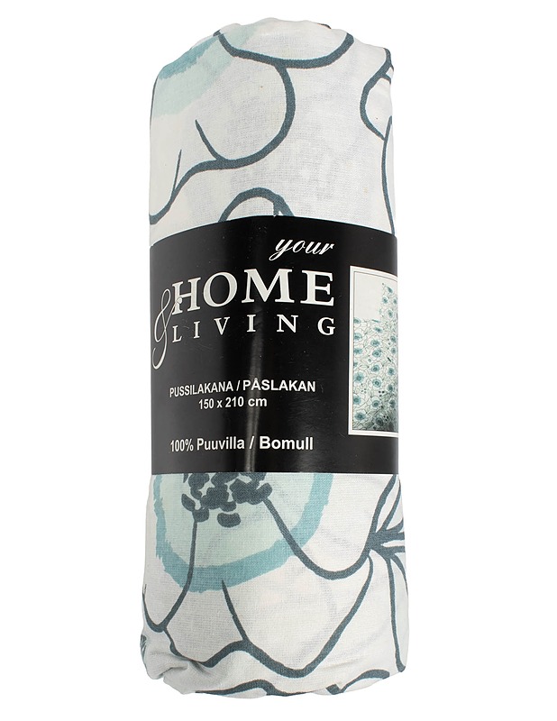 YOUR HOME & LIVING pussilakana, 150x210 cm - Liinavaatteet - 10105608748 - 0