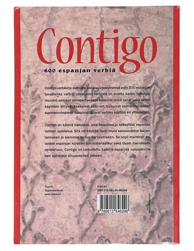 Contigo : 600 espanjan verbiä - Matti Mäkinen - Tietokirjat ja oppaat - 10105608767 - 1