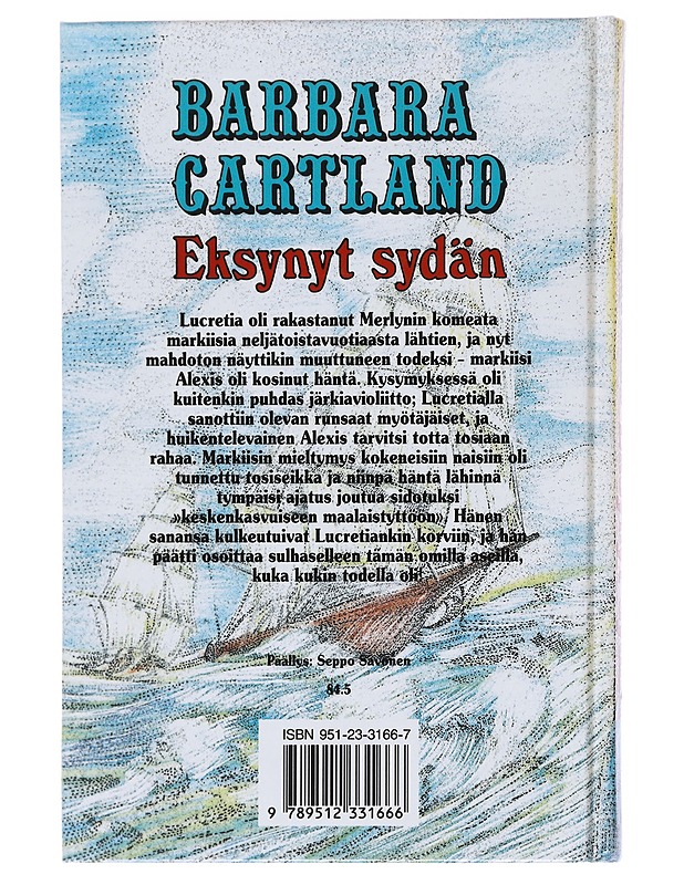 Eksynyt sydän - Barbara Cartland - Kaunokirjallisuus - 10105608800 - 1