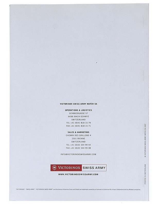 Victorinox Swiss Army 2007 - 2008 - Tietokirjat ja oppaat - 10105608864 - 1
