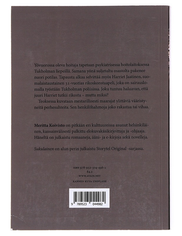 Sukulainen - Meritta Koivisto - Romaanit ja novellit - 10105608929 - 1
