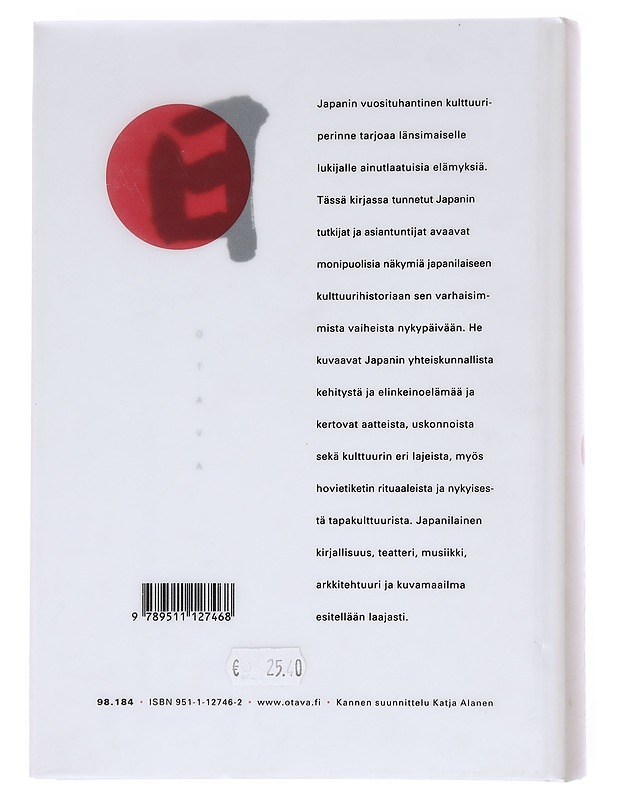 Japanin kulttuuri - Fält, Olavi K. - Taide- ja kulttuurikirjat - 10105608935 - 1