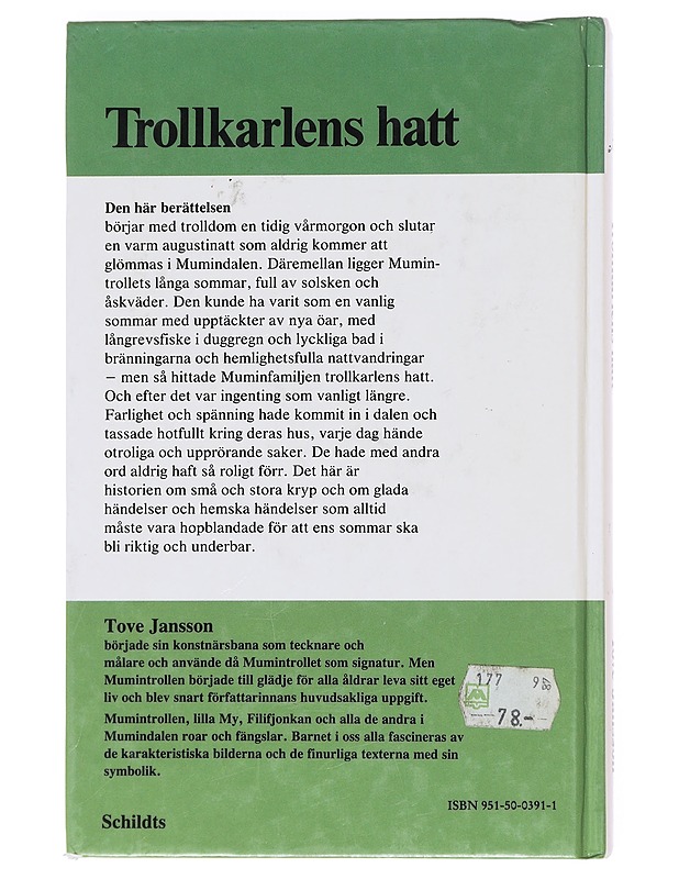 Trollkarlens hatt - Tove Jansson - Lastenkirjat - 10105608947 - 1