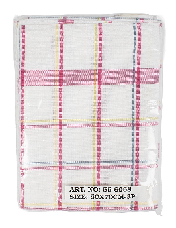 Ruudullinen keittiöpyyhesarja, 3 kpl - Keittiötekstiilit - 10105608979 - 0