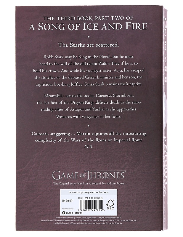 A storm of swords / Part two Blood and gold - George R. R. Martin - Kaunokirjallisuus - 10105608978 - 1