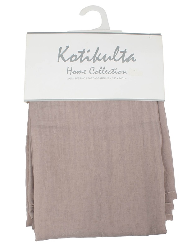 KOTIKULTA Home Collection valmisverho, 130x240 cm, 2 kpl - Verhot ja kapat - 10105609015 - 0