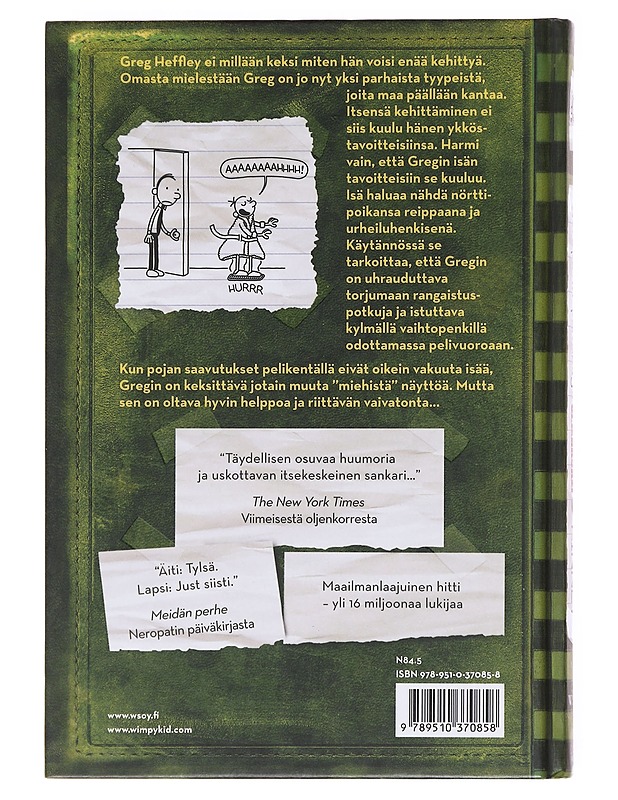 Neropatin päiväkirja / 3 Viimeinen oljenkorsi : Greg Heffleyn julkaisu - Kinney, Jeff - Nuorten kirjat - 10105609084 - 1
