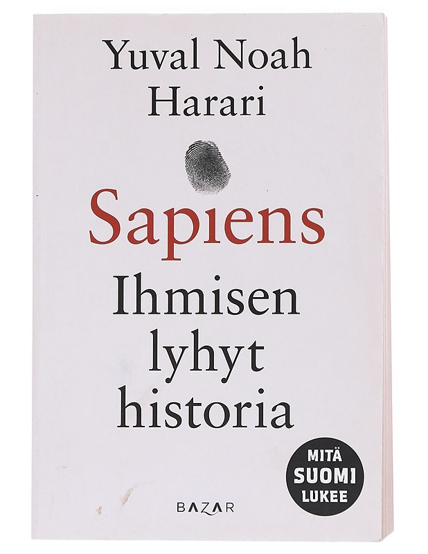 Sapiens : ihmisen lyhyt historia - Harari, Yuval Noah - Historiakirjat - 10105609113 - 0