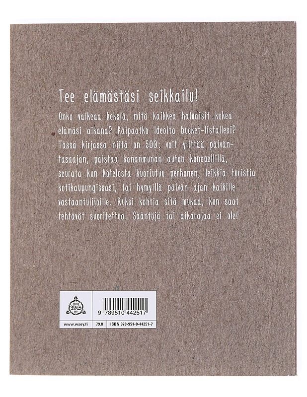 Bucket list - Rijck, Elise de - Tietokirjat ja oppaat - 10105609123 - 1