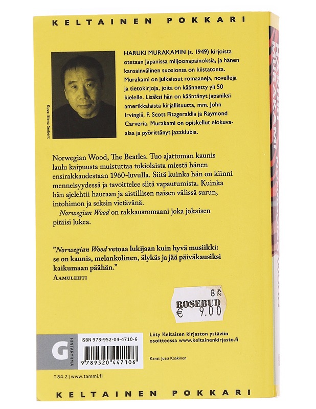 Norwegian wood - Murakami, Haruki - Romaanit ja novellit - 10105609130 - 1